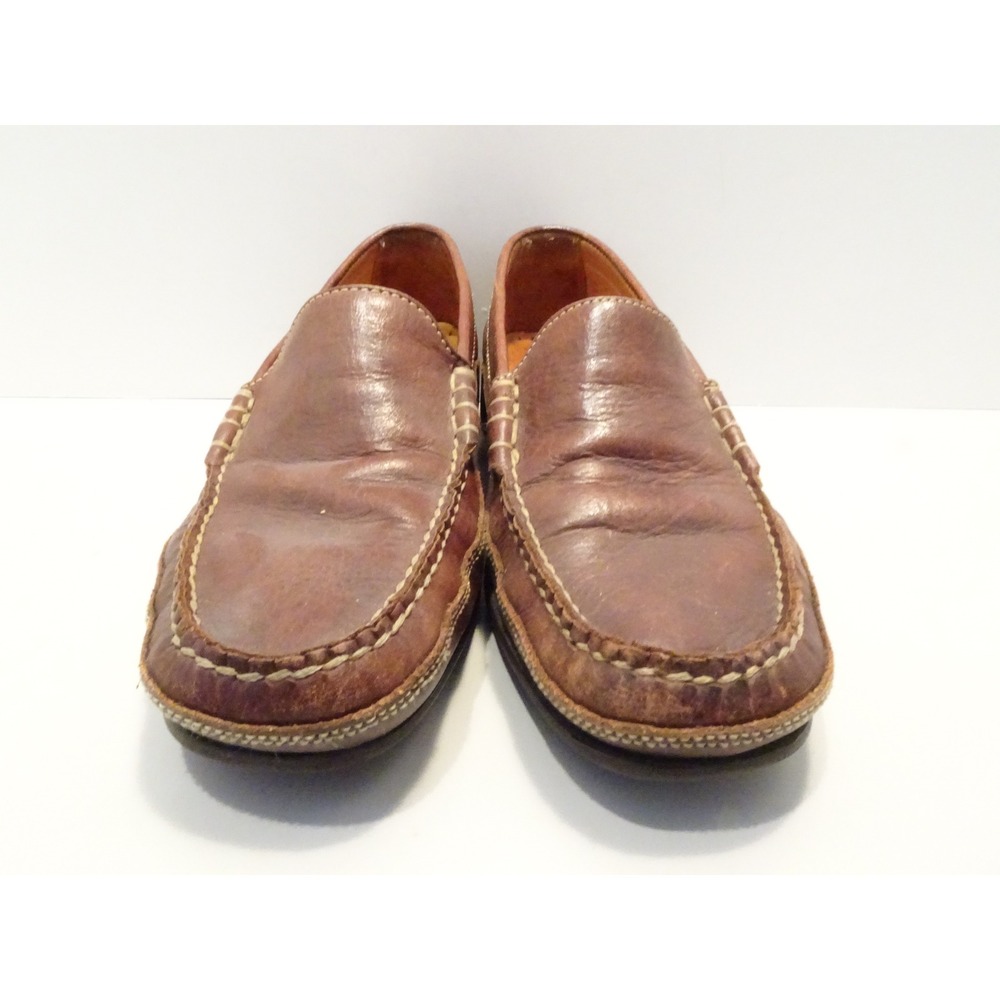 Cole Haan Country Brown Leather Driving Loafers Moc Toe Size 6AA Made in Brazil